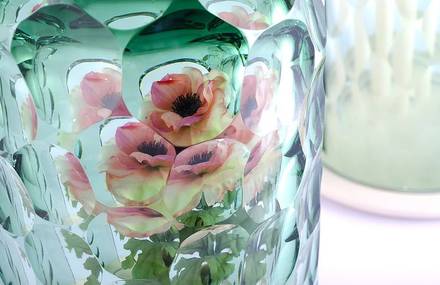 This Kaleidoscopic Vase Creates a Bouquet from a Single Flower