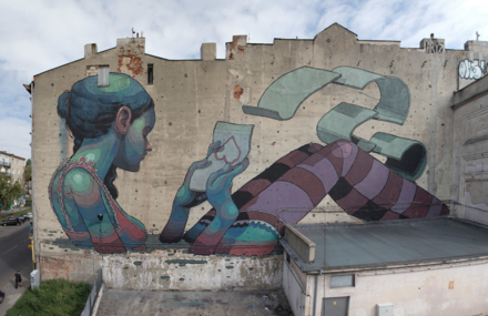 Gigantic Mural Artworks by Aryz