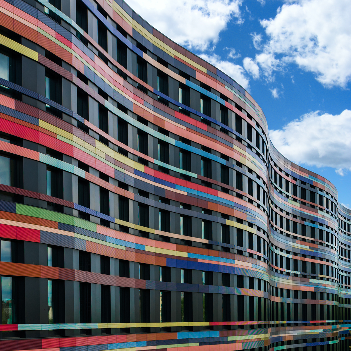 Colorful Architecture of a Building in Hamburg