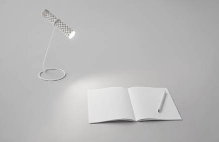 A Flashlight Made of Paper by Japanese Studio Nendo