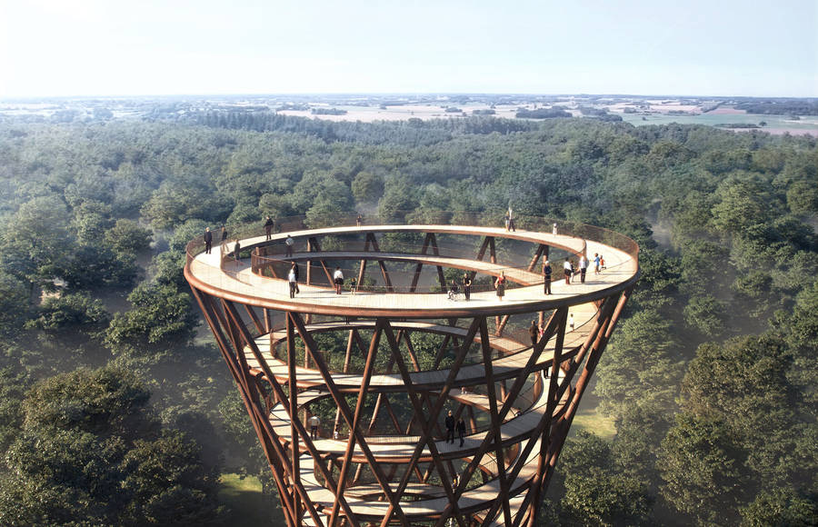 Gigantic Wood Tower by EFFEKT