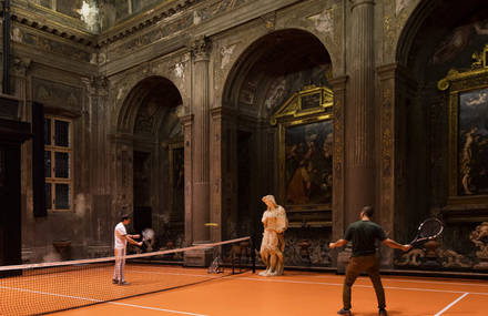 Amazing Tennis Court Installed in a Former 16th Century Church