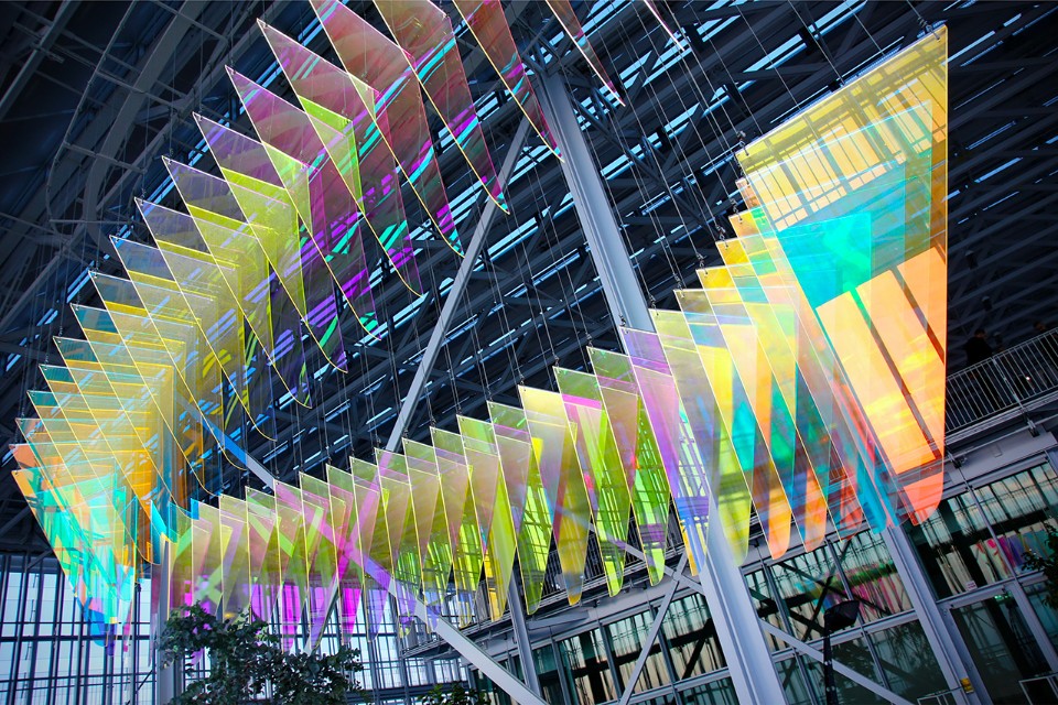 Stunning Light Installation in a Renzo Piano Skycraper