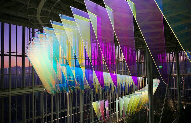 Stunning Light Installation in a Renzo Piano Skycraper
