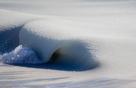 Stunning Frozen Waves