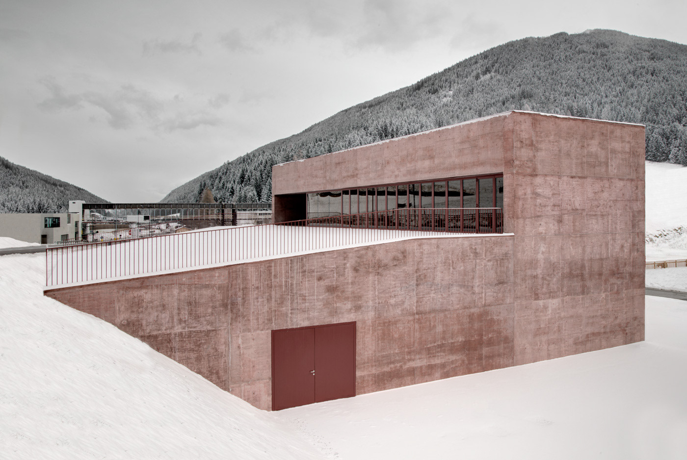 Two Monochromatic Italian Fire Stations