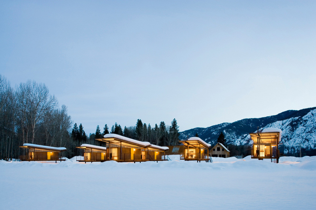 The Rolling Huts of Methow Valley, Washington