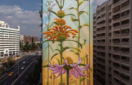 Blooming Plant Murals in the City