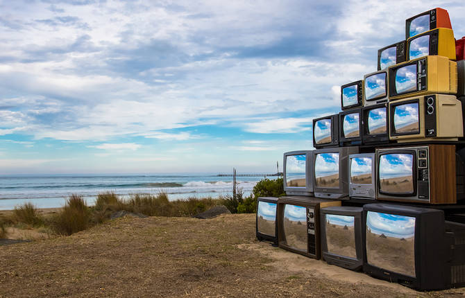 Nature Reflection in Televisions