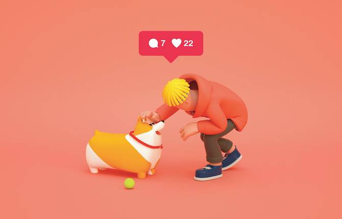 Realistic Illustrations About Social Media