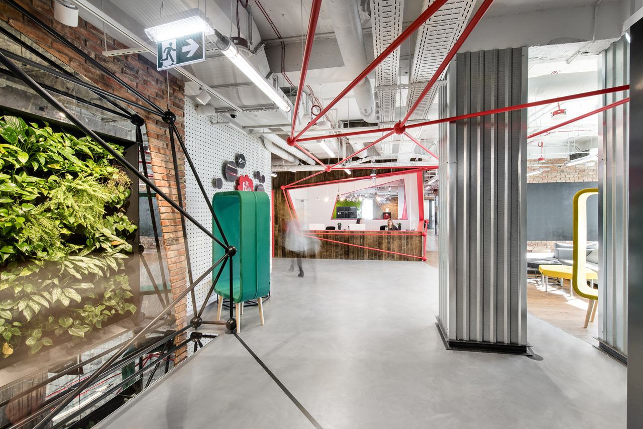 Creative Brain-Themed Co-Working Space in Warsaw