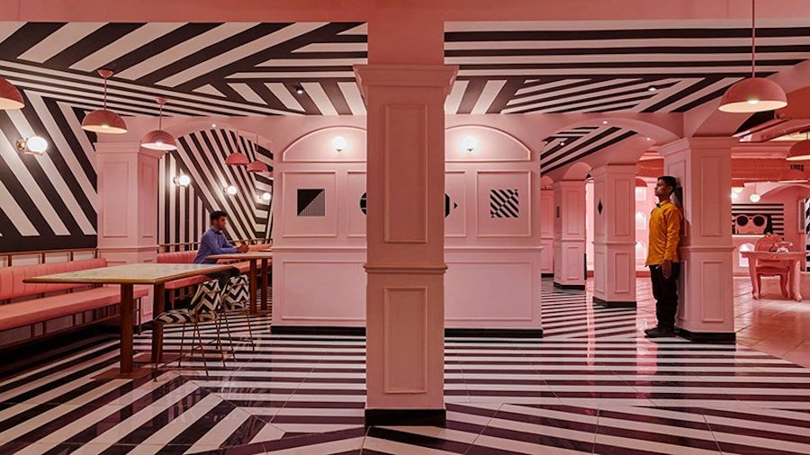 Extraordinary Pink Zebra Restaurant In India