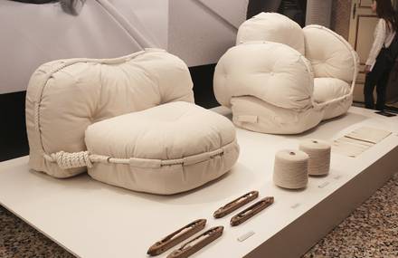 Four Oversized Cushions by Faye Toogood Studio
