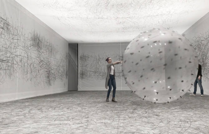 An Incredible Gigantic Helium-Filled Drawing Tool