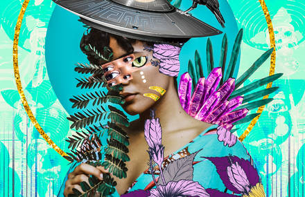 Electric and Vivid Collages by Kaylan M