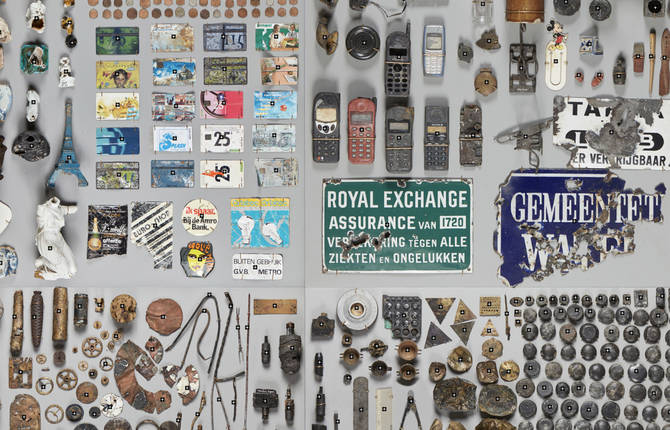 A Collection of Objects Extracted from the Bottom of a River