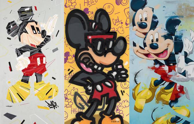 Street Art Creations for Mickey Mouse Celebration