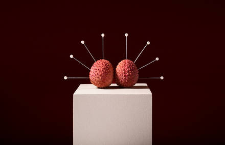 Quirky Combination of Acupuncture and Fruit