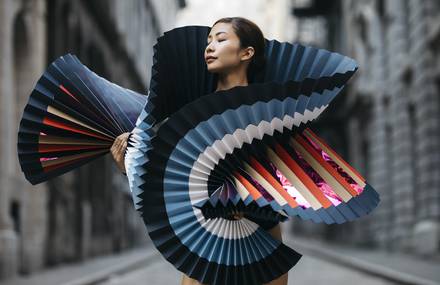 When Origami Meets Dance and Photography