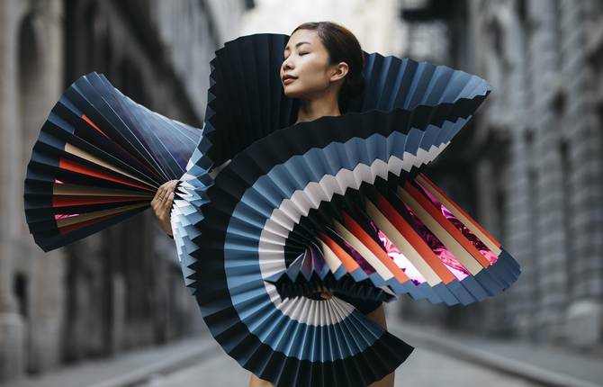 When Origami Meets Dance and Photography