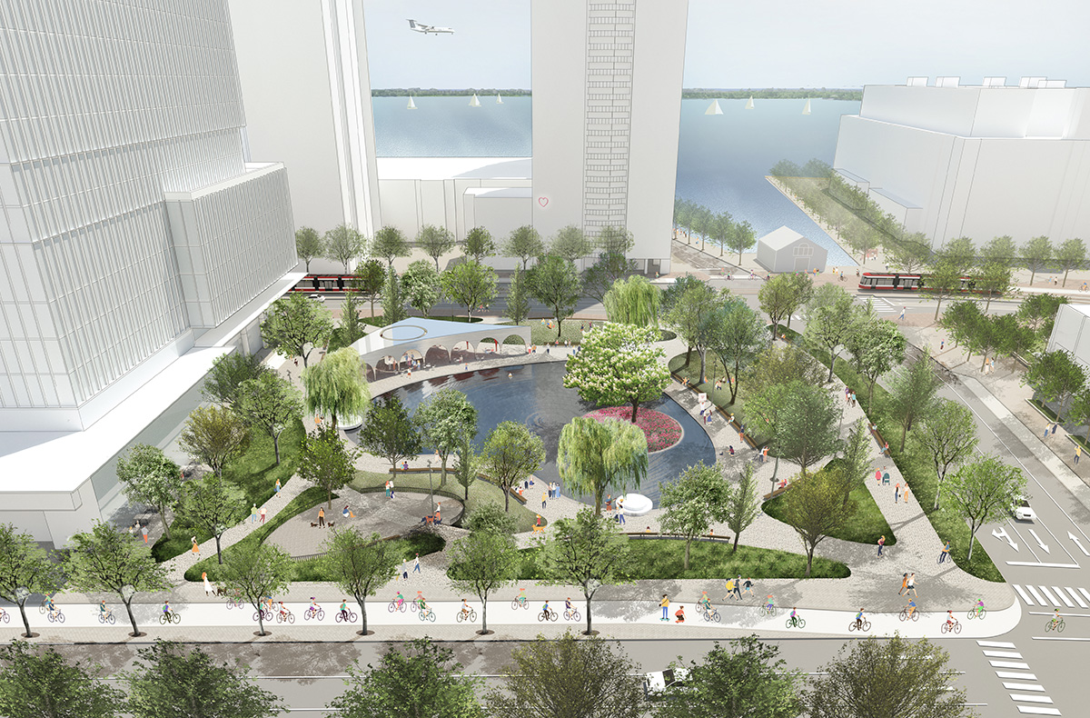 A Love Park in Toronto Waterfront