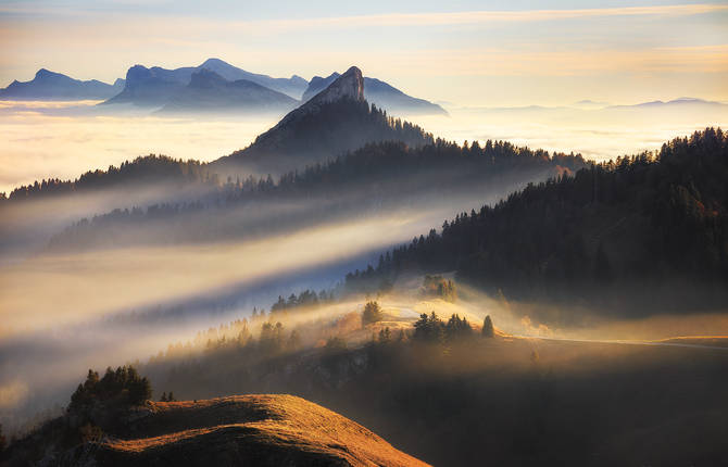 Florent Courty’s Alps Above The Clouds