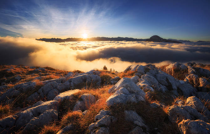 Florent Courty’s Alps Above The Clouds