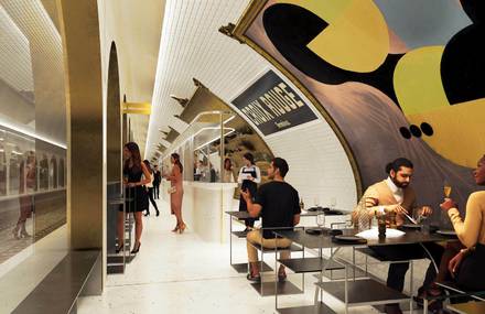 A Paris Ghost Subway Station Changed into a Restaurant