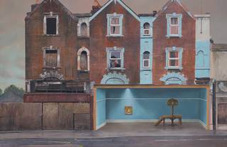 Painting of London Typical Buildings