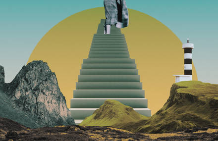 Dazzling Vintage Collage Created in Duo