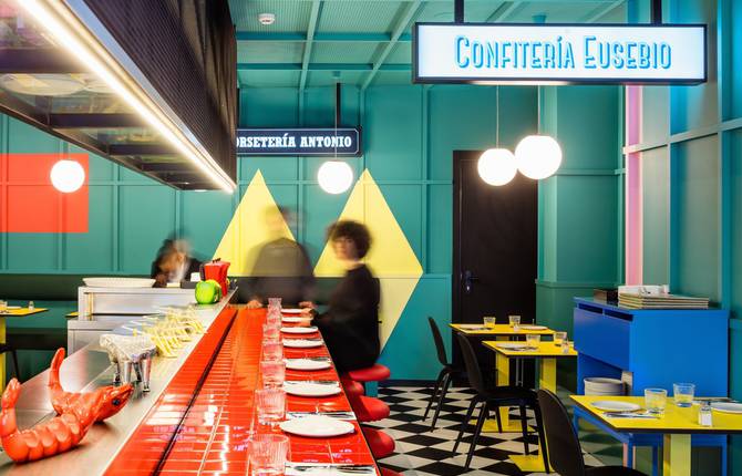 Bold Colours and Vivid Energy in AXEL Hotel in Madrid