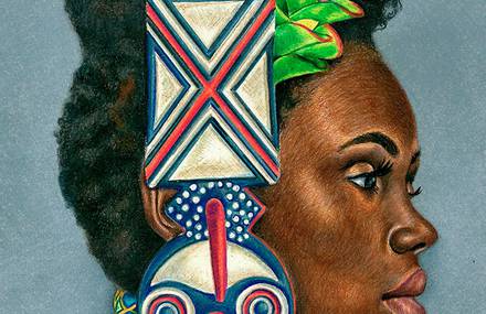 African Cultural Inspired Drawings By Josh Sessoms