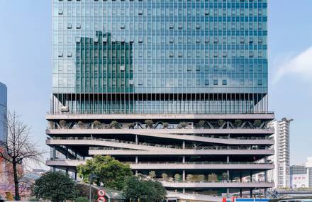 Splendid T20 Building in Crowded Shanghai