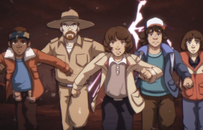If Stranger Things was an 80s Anime