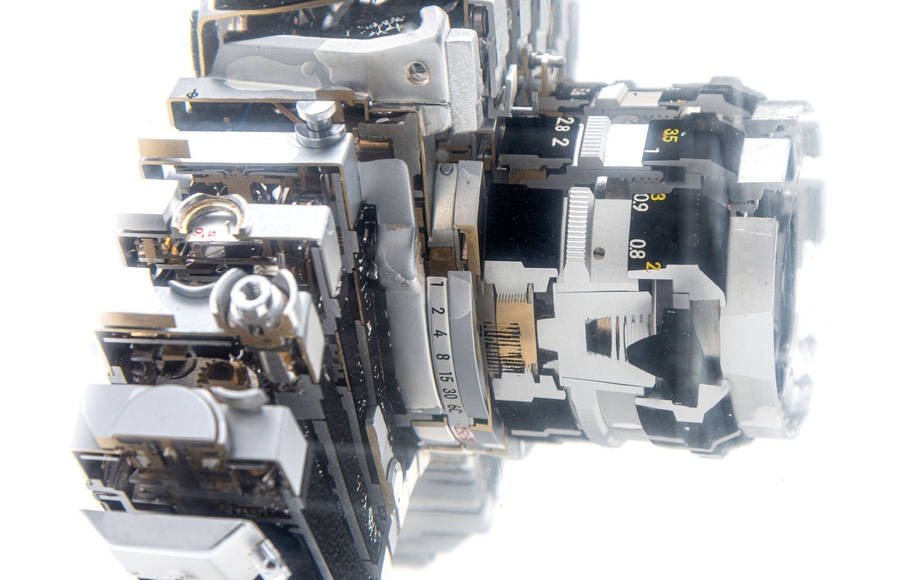 Dissected Vintage Cameras by Fabian Oefner