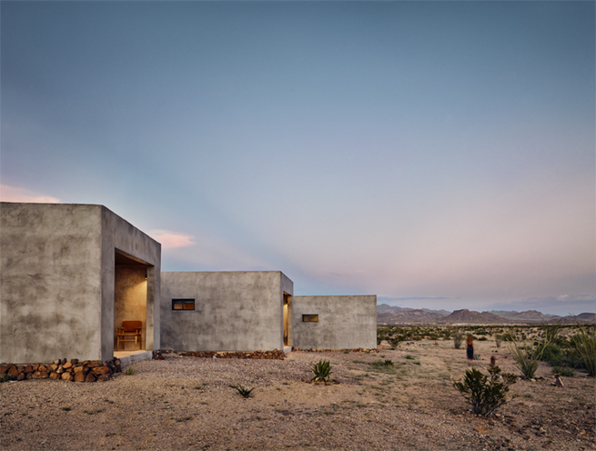 A Minimal Concrete Hotel in the Heart of Texas Desert