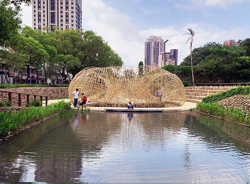 Spectacular Pavilion Entirely Made of Bamboos