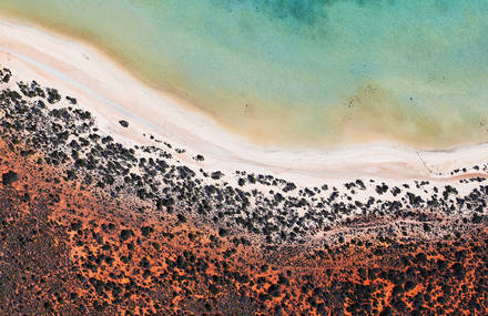 Shark Bay’s Landscapes Viewed From the Sky