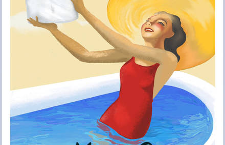 Ironic Posters of Adventures at Home