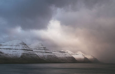 Faroe Islands During Cloudy Winter
