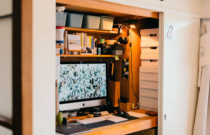 Turning a Closet Into a Work-From-Home Space