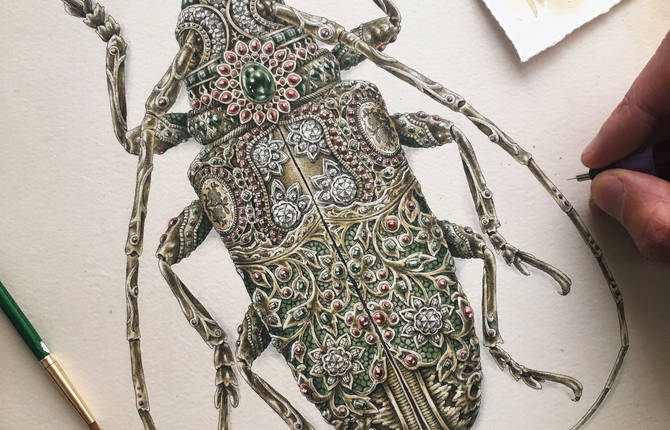 Insects Adorned With Gemstones