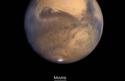Detailed Map of Mars by Jean-Luc Dauvergne