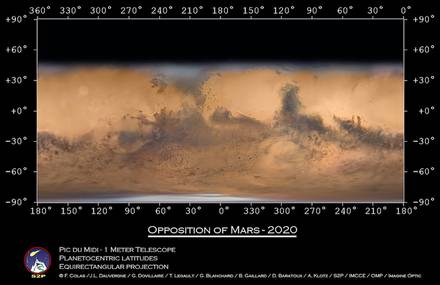 Detailed Map of Mars by Jean-Luc Dauvergne