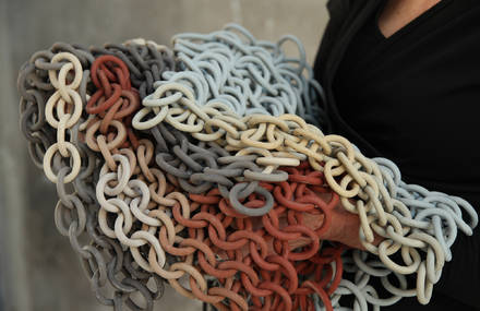 Meandering Ceramic Chains by Cecil Kemperink