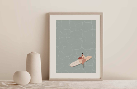 Positive and Inclusive Surf Illustrations