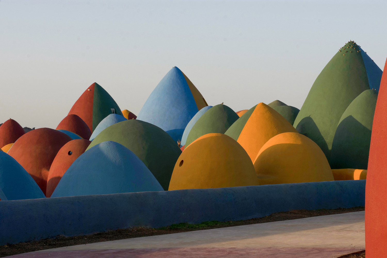 Colorful Domes in Hormuz Island