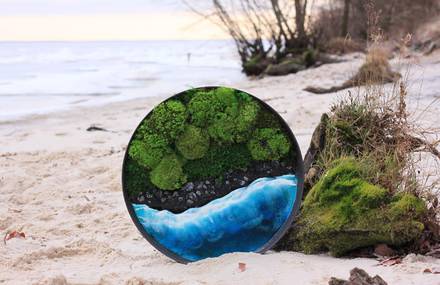 Wall Hangings Pieces that Mix the Sea and Plants