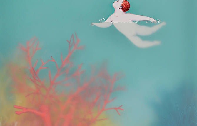 Poetic Illustrations of Women Submerged In Water
