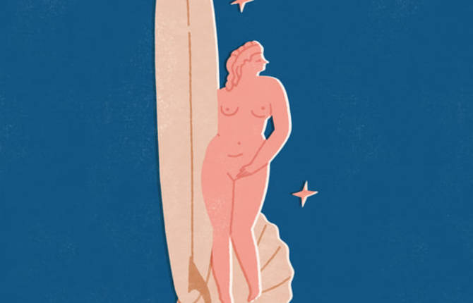 Beautiful Surf Illustrations by Tasya Kordyukova